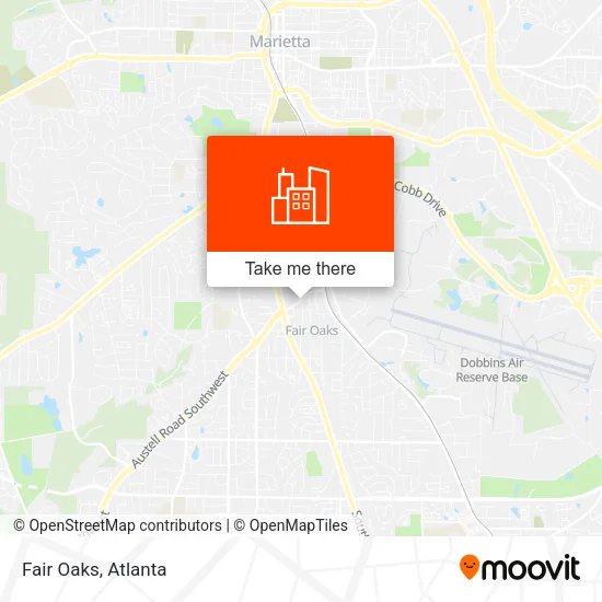 Fair Oaks map