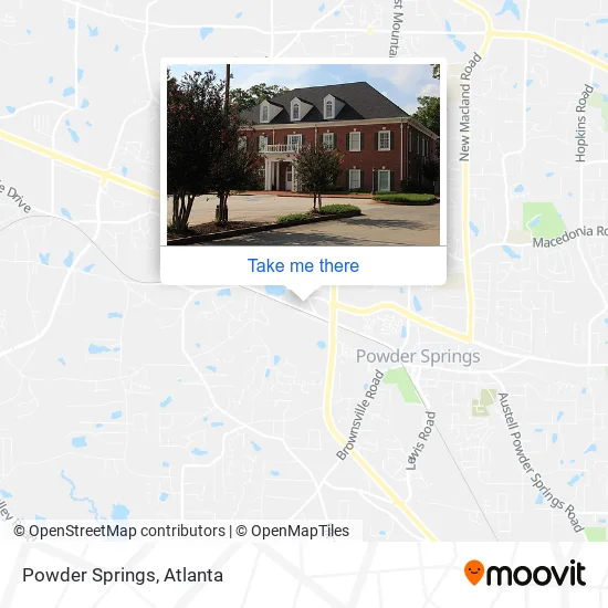 Powder Springs map