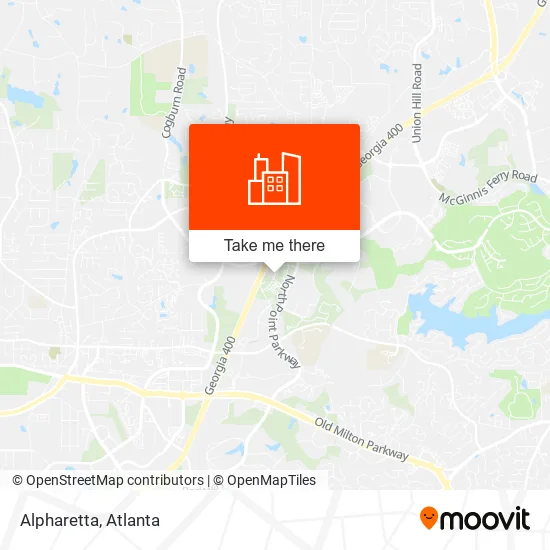 Alpharetta map