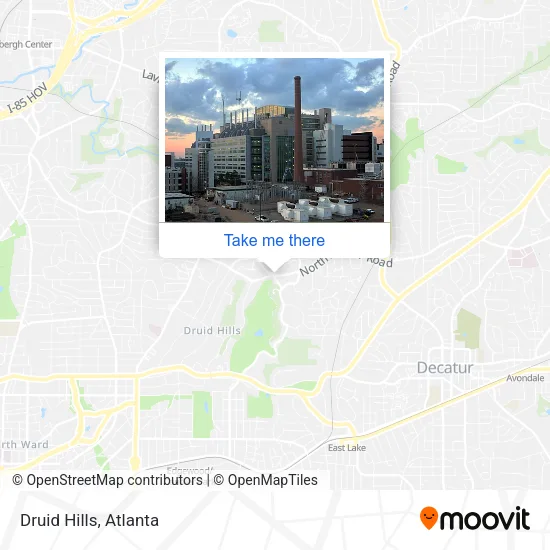 Druid Hills map