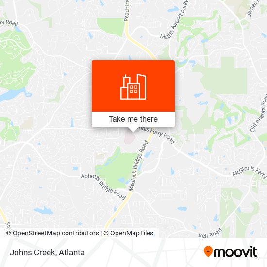 Johns Creek map