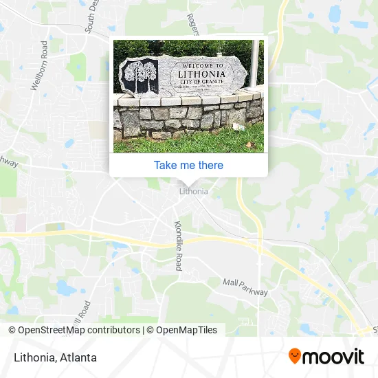 Lithonia map
