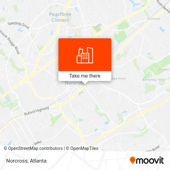 Norcross map