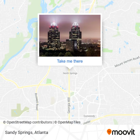 Sandy Springs map