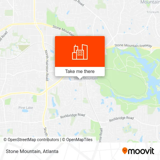 Stone Mountain map