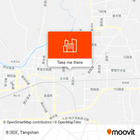 丰润区 map