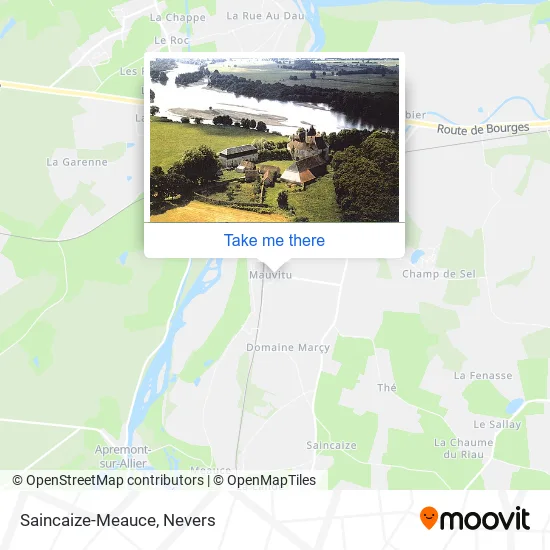 Saincaize-Meauce map