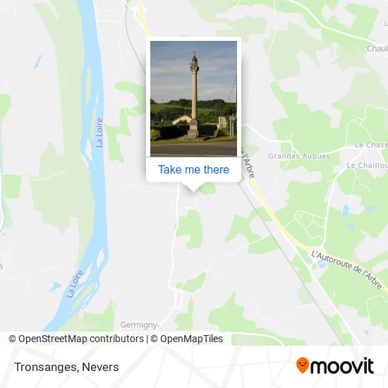Tronsanges map