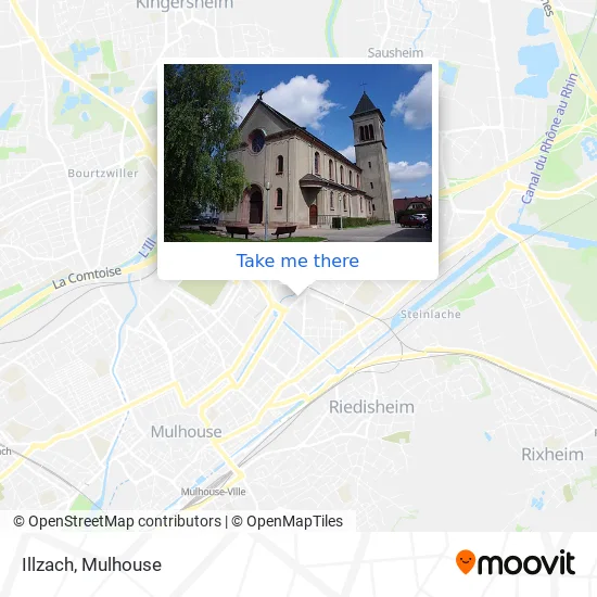 Illzach map