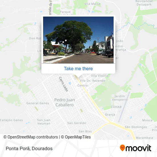 Ponta Porã map