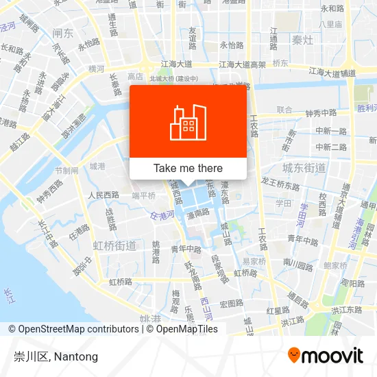 崇川区 map