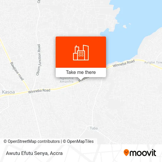 Awutu Efutu Senya map