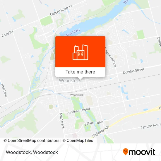 Woodstock map