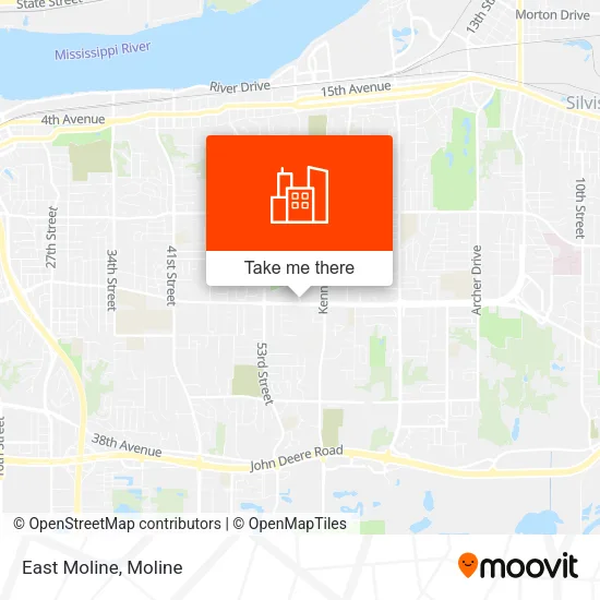 East Moline map