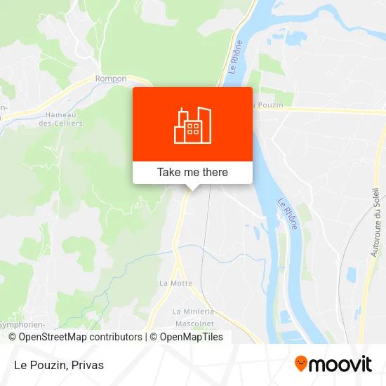 Le Pouzin map