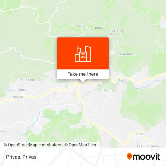 Privas map