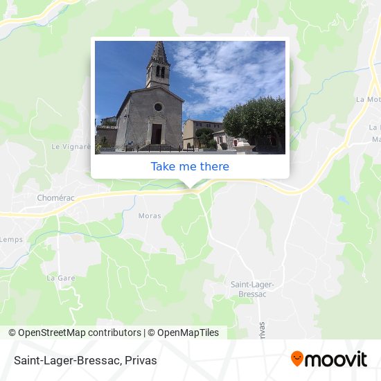 Mapa Saint-Lager-Bressac