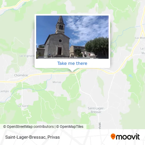 Saint-Lager-Bressac map