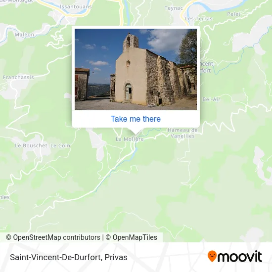 Saint-Vincent-De-Durfort map