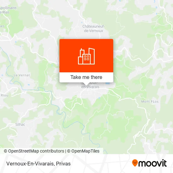 Vernoux-En-Vivarais map