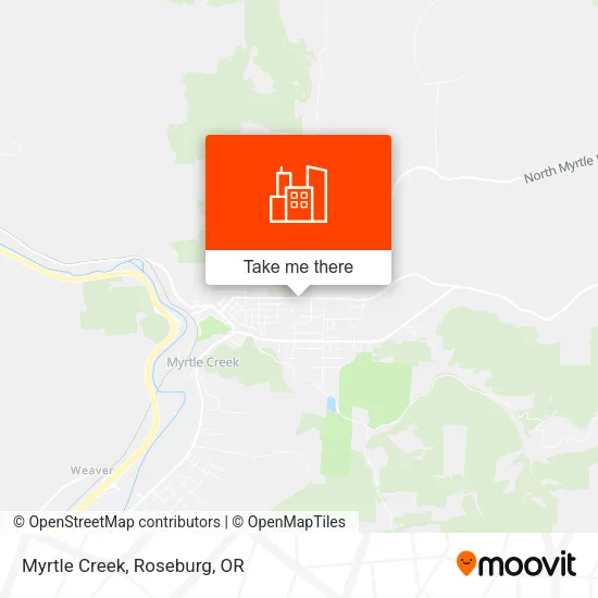 Myrtle Creek map