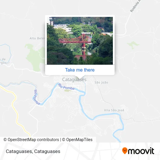 Cataguases map