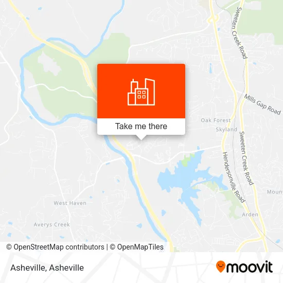 Asheville map