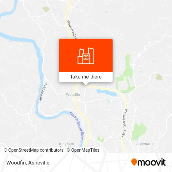 Woodfin map