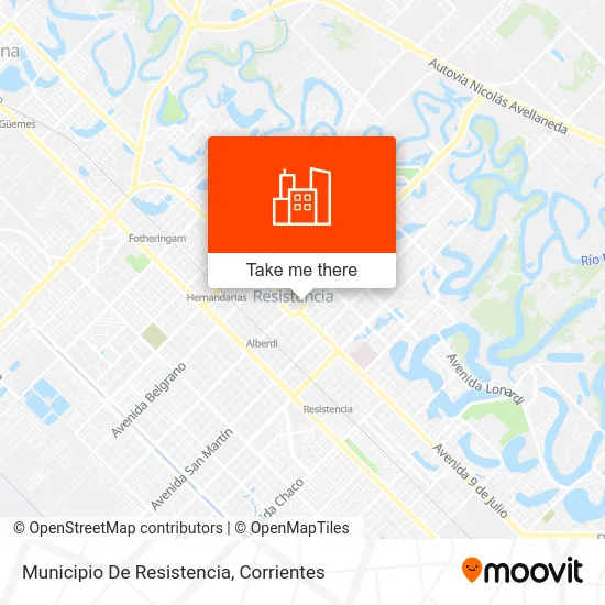Municipio De Resistencia map