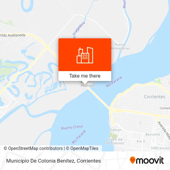 Municipio De Colonia Benítez map