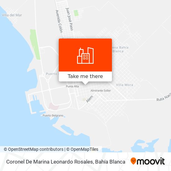 Coronel De Marina Leonardo Rosales map