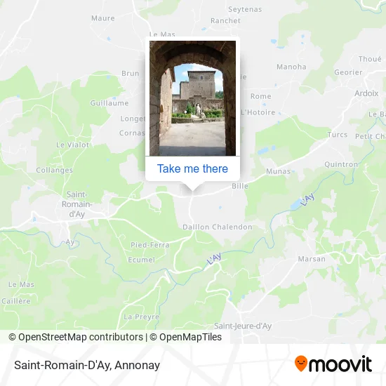 Saint-Romain-D'Ay map