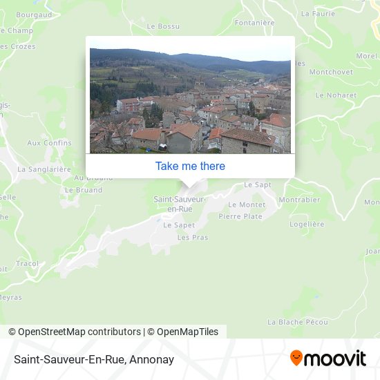 Mapa Saint-Sauveur-En-Rue