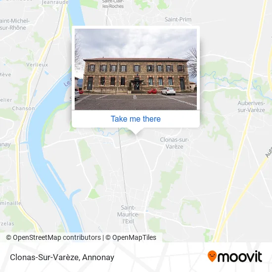 Clonas-Sur-Varèze map