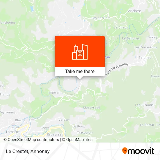 Le Crestet map