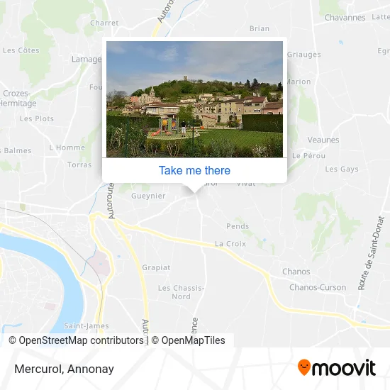 Mercurol map