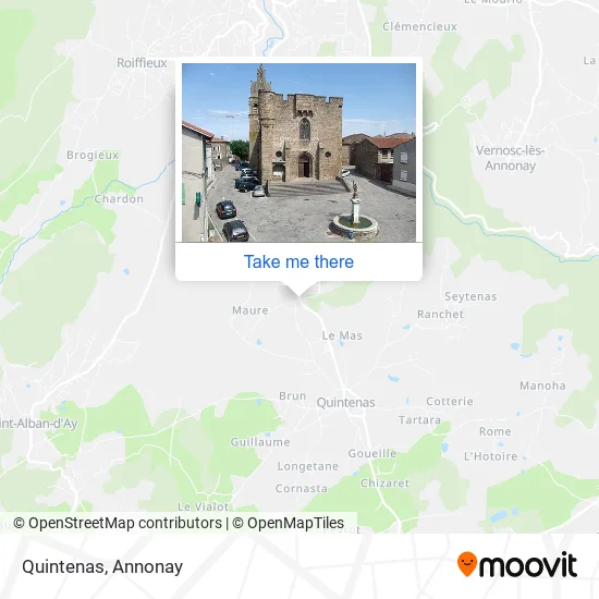 Quintenas map