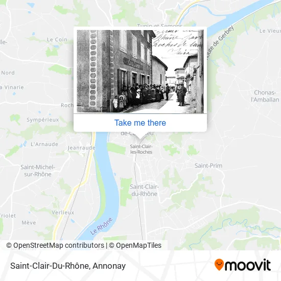 Saint-Clair-Du-Rhône map