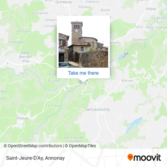 Saint-Jeure-D'Ay map