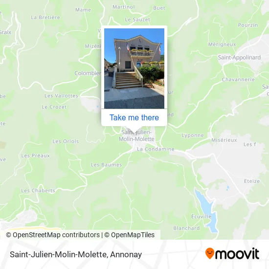 Saint-Julien-Molin-Molette map