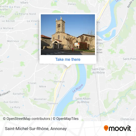 Saint-Michel-Sur-Rhône map