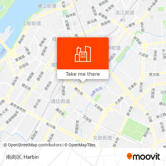 南岗区 map