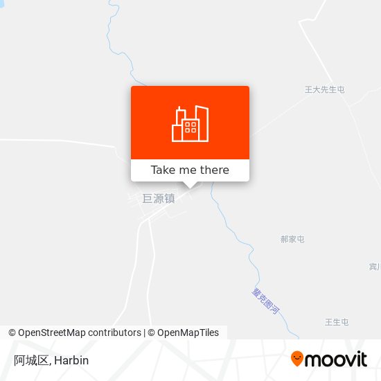 阿城区 map