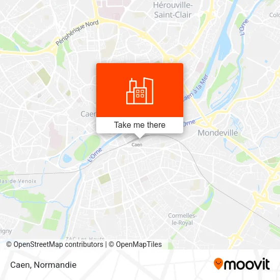 Caen map