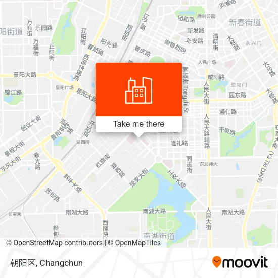 朝阳区 map