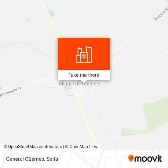 General Güemes map