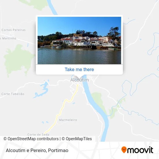 Alcoutim e Pereiro map