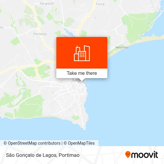 São Gonçalo de Lagos map
