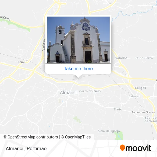 Almancil map