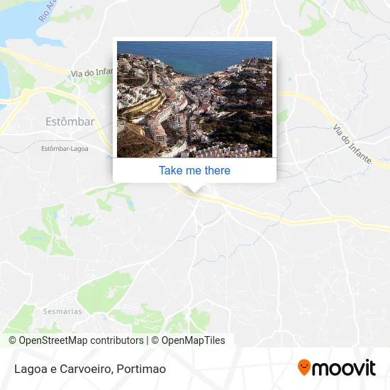 Lagoa e Carvoeiro map